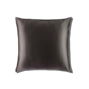 slip Silk Zippered Square Pillowcase in Charcoal